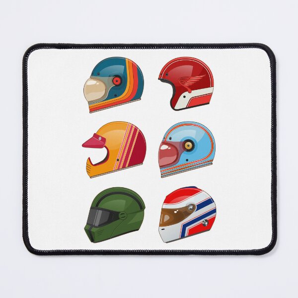 Item preview, Cool Vintage Motorbike Helmets designed and sold by Mariel Toigo.