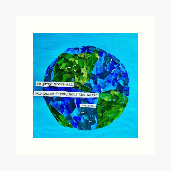 Item preview, Earth mosaic designed and sold by Hellolovecards.