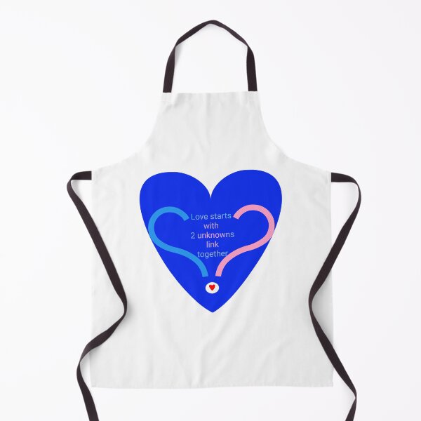 Item preview, Love starts with 2 unknowns link together in blue designed and sold by Bekindtome.