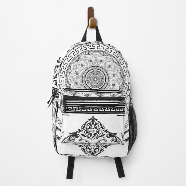 Item preview, Ornate Baroque Black and White Greek Meander designed and sold by Yiorgos Designs.