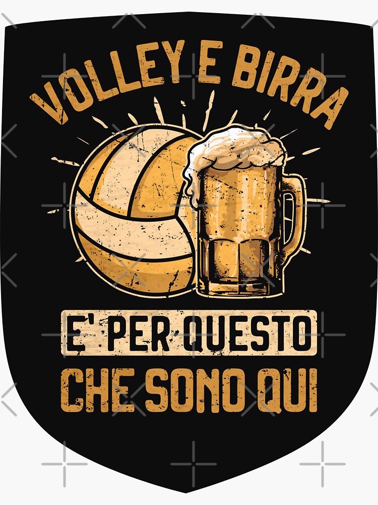 Maglietta Pallavolo Con Stampa 'Caff&egrave; Volley Birra' - Cotone E Poliestere
