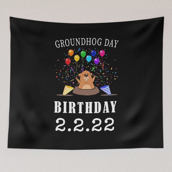 Item preview, Funny Groundhog Day Birthday 2.2.22 Party February 2nd 2022 T-Shirt designed and sold by midodesign20.