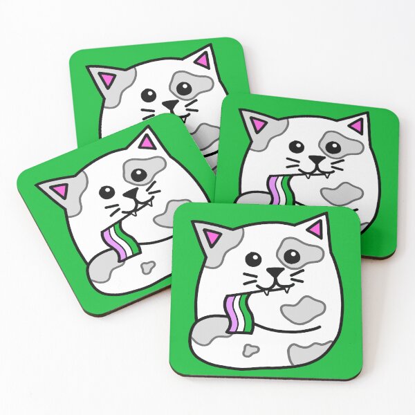 Item preview, genderqueer pride flag cat designed and sold by alisadesigns.