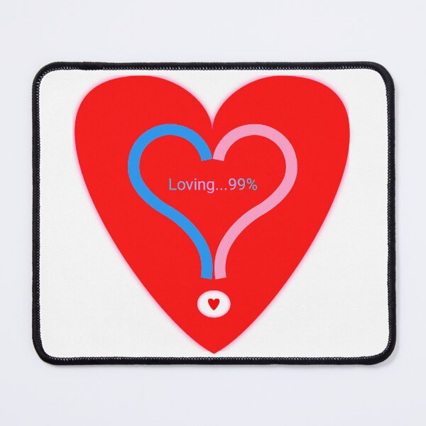 Item preview, Loving you 99% linking together in red designed and sold by Bekindtome.