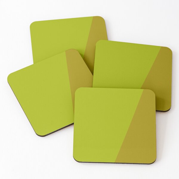 Item preview, Colour Block Therapy - Offset Oblique : Acid Olive/Vintage Gold designed and sold by Spannerbagface.