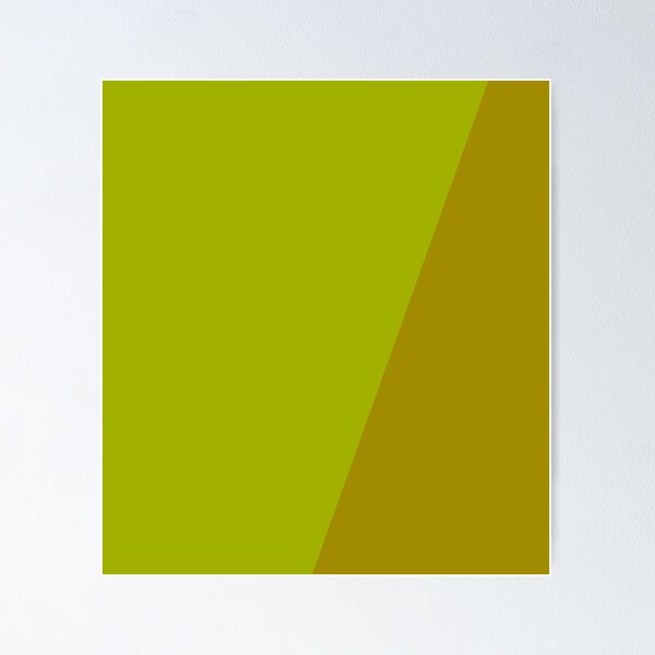 Item preview, Colour Block Therapy - Offset Oblique : Acid Olive/Vintage Gold designed and sold by Spannerbagface.