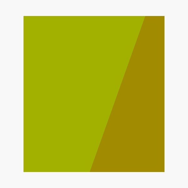Item preview, Colour Block Therapy - Offset Oblique : Acid Olive/Vintage Gold designed and sold by Spannerbagface.