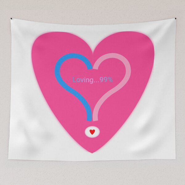 Item preview, Loving you 99% linking together in pink designed and sold by Bekindtome.