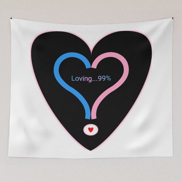 Item preview, Loving you 99% linking together in black designed and sold by Bekindtome.