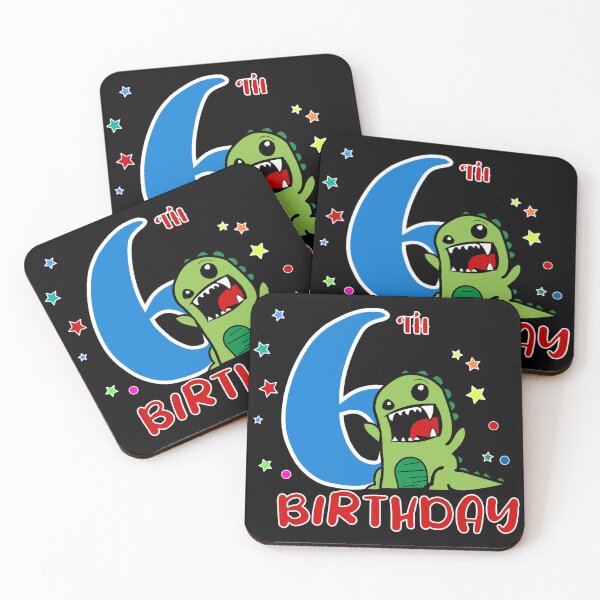 Item preview, Funny Dinosaur 6TH Birthday designed and sold by OverbeeDesigns.