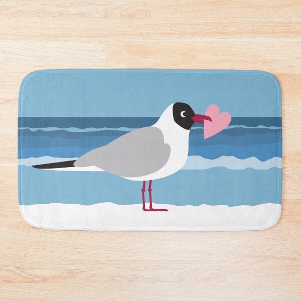 Item preview, Сute seagull in love by the sea designed and sold by Darina Gulbina.