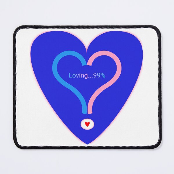 Item preview, Loving you 99% linking together in blue designed and sold by Bekindtome.