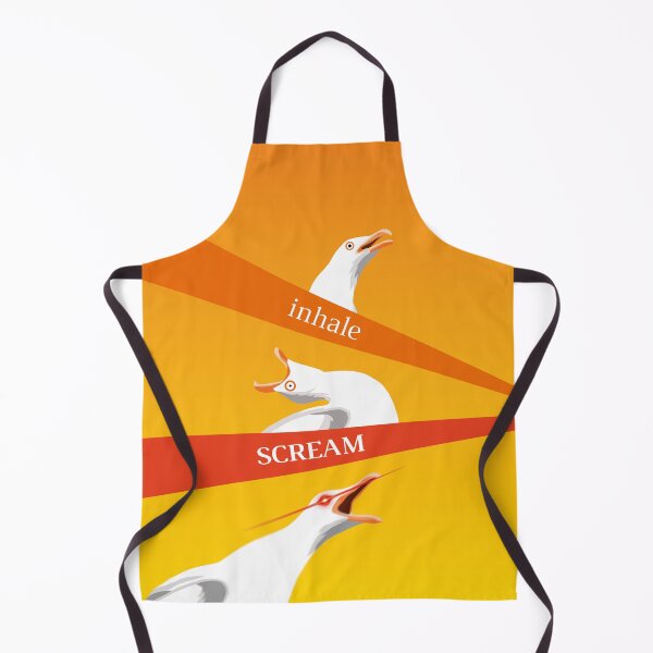 Aperçu de l'œuvre Inhale scream seagull meme créée et vendue par Captain Chromatic.