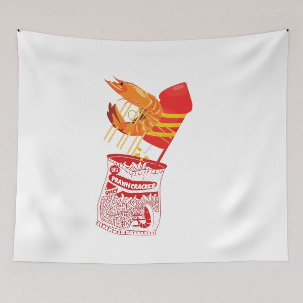 Item preview, Prawn Cracker in the Big Prawn design range  designed and sold by Container  of Dreams.