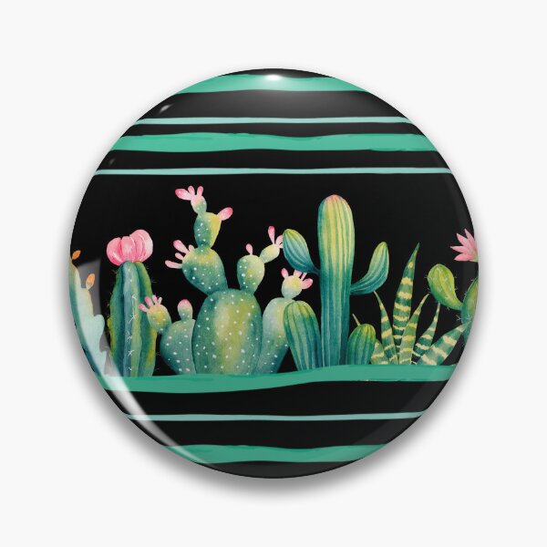 Item preview, Watercolour cactus & succulents designed and sold by cutecrazytshirt.