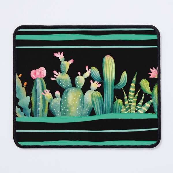 Item preview, Watercolour cactus & succulents designed and sold by cutecrazytshirt.
