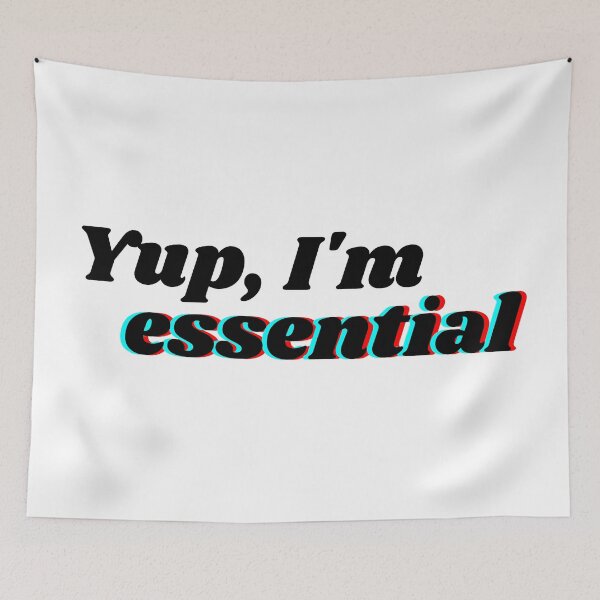 Item preview, Yup I am essential designed and sold by wordsup.