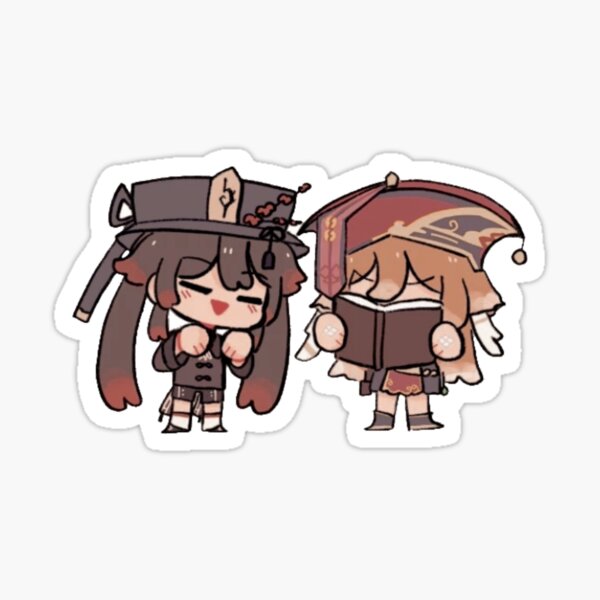 Item preview, Hu Tao and yanfei being cute  designed and sold by selvyx.
