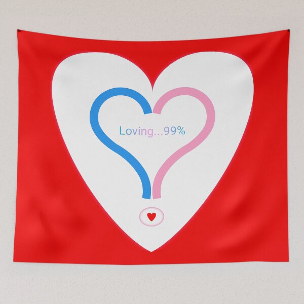 Item preview, Loving you 99% linking together in white designed and sold by Bekindtome.