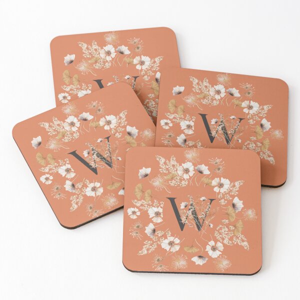 Item preview, Blooms Monogram W designed and sold by ElenaDanilo.
