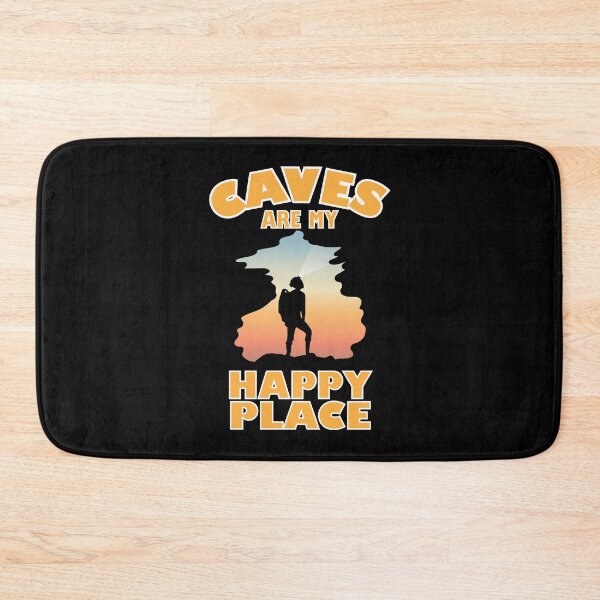 Item preview, Caves Are My Happy Place Funny Caving designed and sold by TheInkElephant.