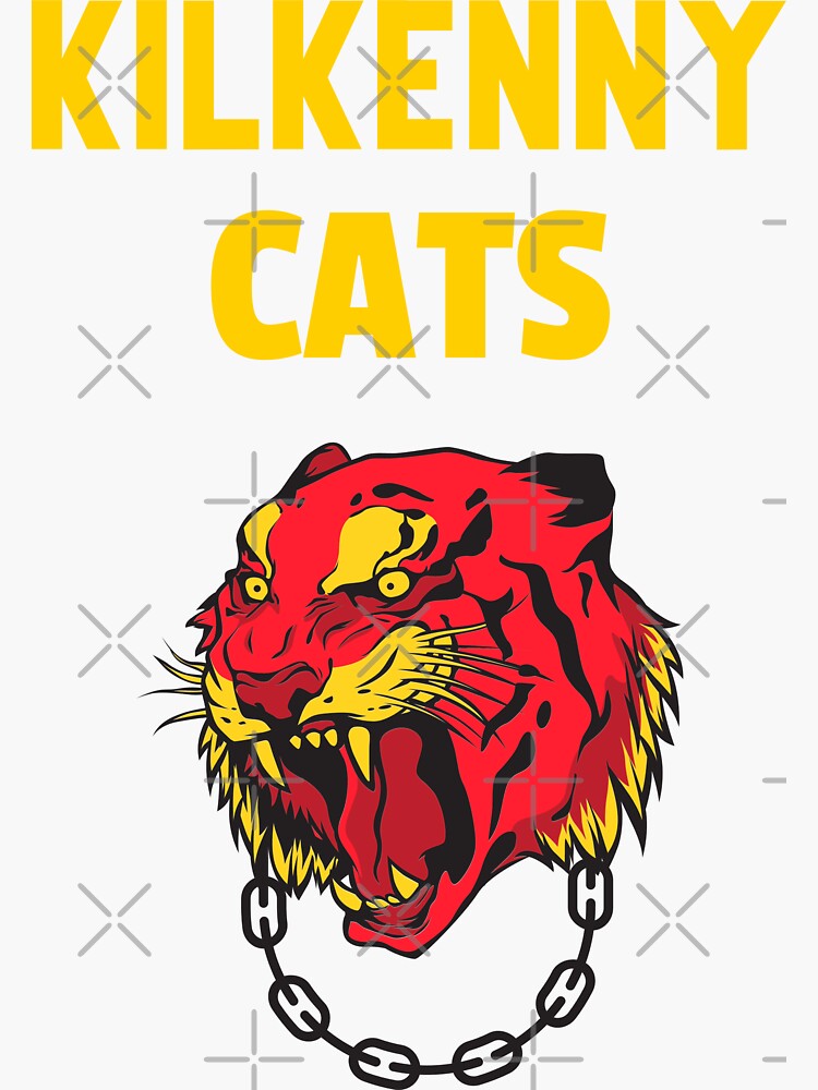 Kilkenny Cats V4 Sticker For Sale By Paulireland2022 Redbubble