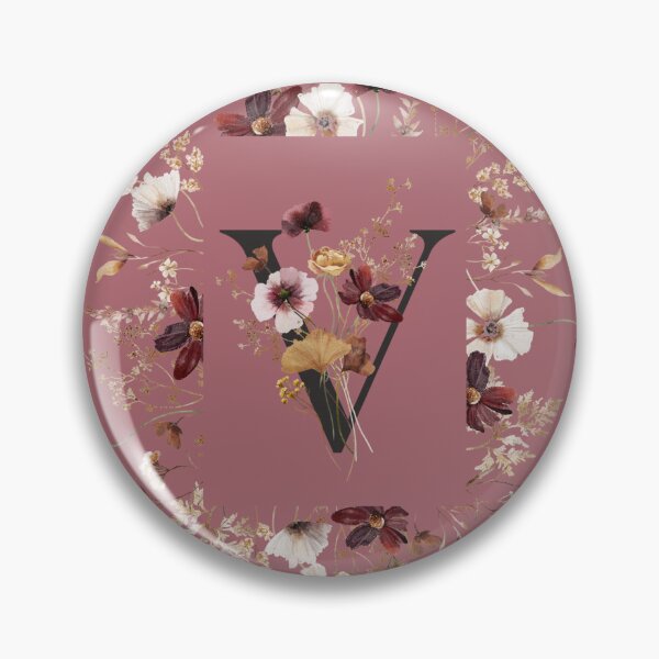 Item preview, Blooms Monogram V designed and sold by ElenaDanilo.