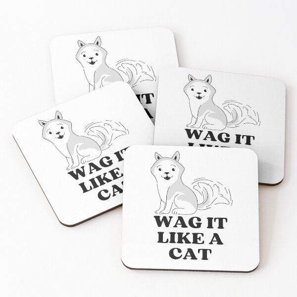Item preview, WAG IT LIKE A CAT - Funny Cat Pictures with Captions and Cat Sayings designed and sold by FunnyCatsFam.