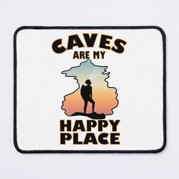 Item preview, Caves Are My Happy Place Funny Caving designed and sold by TheInkElephant.