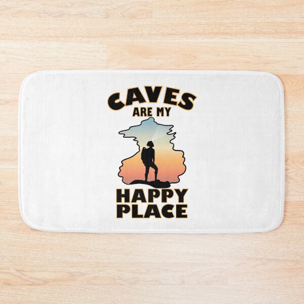 Item preview, Caves Are My Happy Place Funny Caving designed and sold by TheInkElephant.