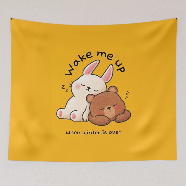 Item preview, Wake me up when winter is over - funny quotes designed and sold by VichallanStudio.