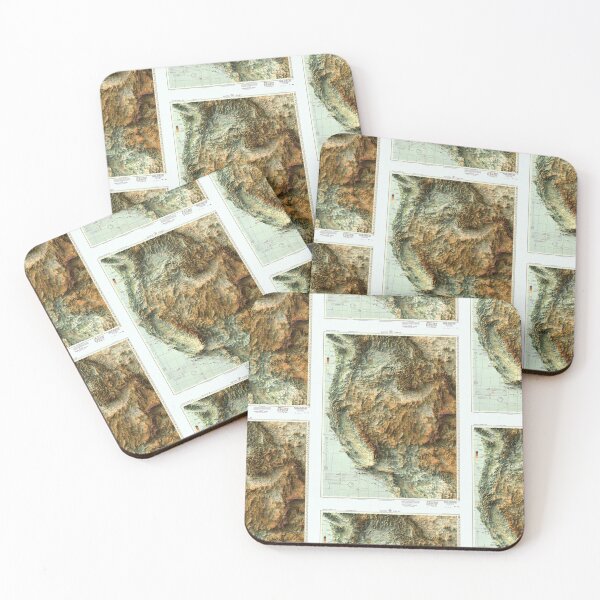 Item preview, 1950 Western United States Relief Map 3D digitally-rendered designed and sold by ThinkAboutMaps.