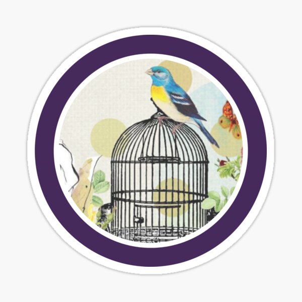 K1102 Parrot Cockatoo Bird Heartbeat Lifeline Decal Sticker Parakeet Cage Art 
