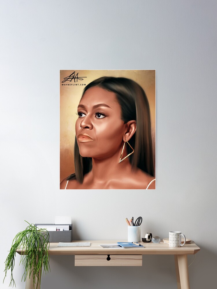Thumbnail 1 of 3, Poster, Digital Michele Obama designed and sold by wayneflint.