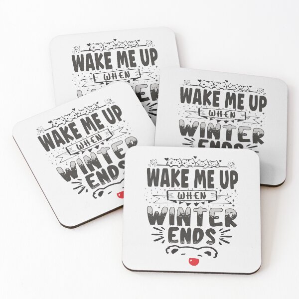 Item preview, Wake me up when winter ends - funny quotes designed and sold by VichallanStudio.