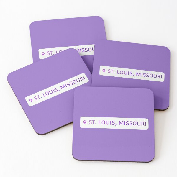 Item preview, St. Louis, Missouri Purple Location  designed and sold by MaryaMeerkat.