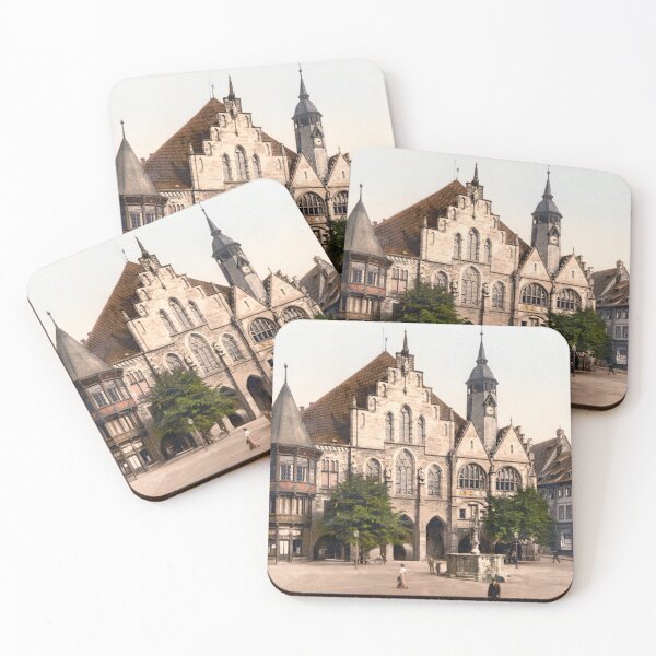 Item preview, Townhall - Hildesheim Germany - Circa 1900 Photochrom designed and sold by warishellstore.