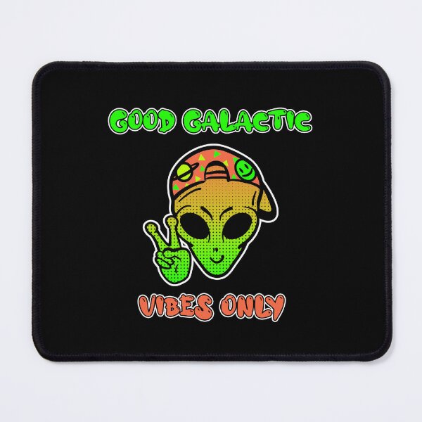 Item preview, Good Galactic Vibes Only Hippy Peace Alien designed and sold by LADistrictGarb.