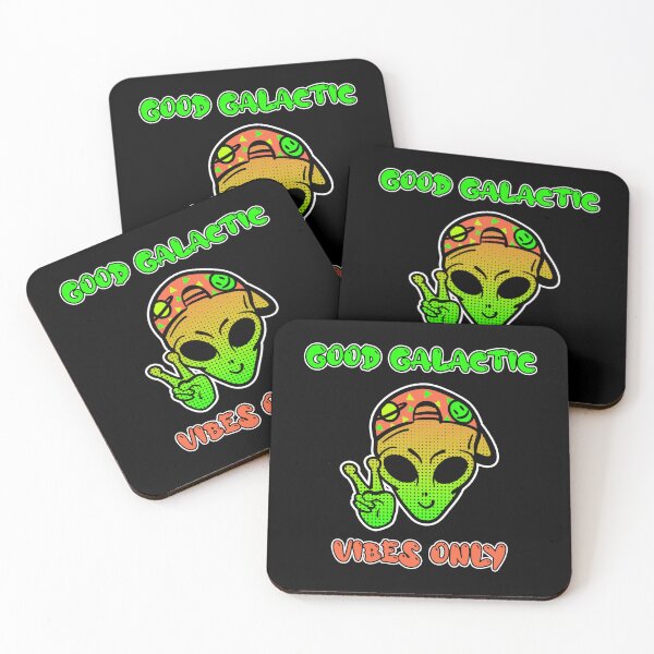Item preview, Good Galactic Vibes Only Hippy Peace Alien designed and sold by LADistrictGarb.