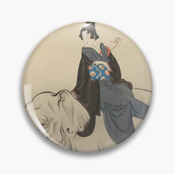 Item preview, Courtesan Riding an Elephant  designed and sold by japanese-ukiyoe.