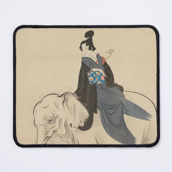 Item preview, Courtesan Riding an Elephant designed and sold by japanese-ukiyoe.