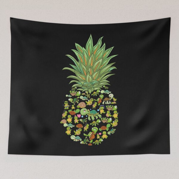 Item preview, Hawaii Pineapple Turtles animal designed and sold by ClamenTaon.