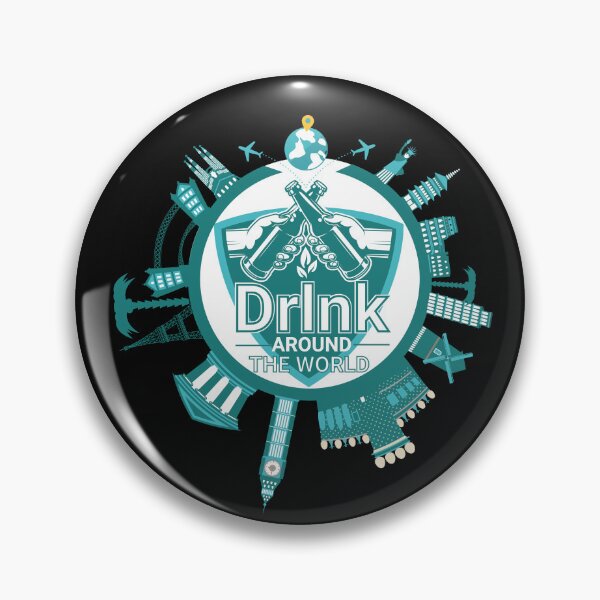 Item preview, Drinking Around the World Adult Vacation Showcase Essential T-Shirt designed and sold by PODgraphics.
