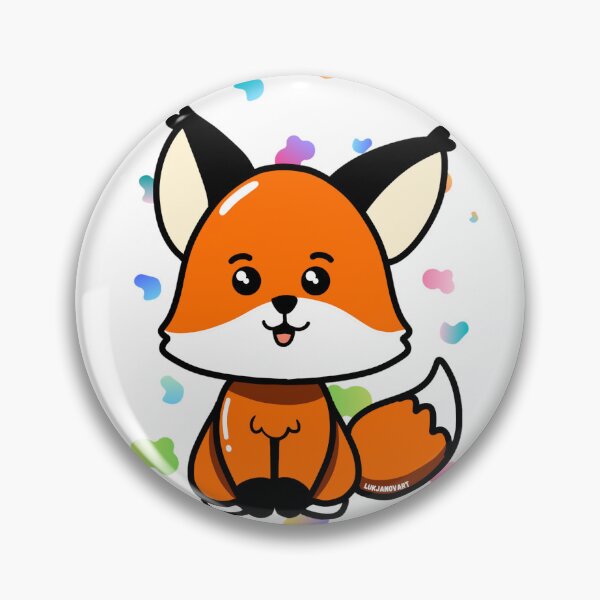 Item preview, Super cute fun adorable small baby fox cub designed and sold by LukjanovArt.