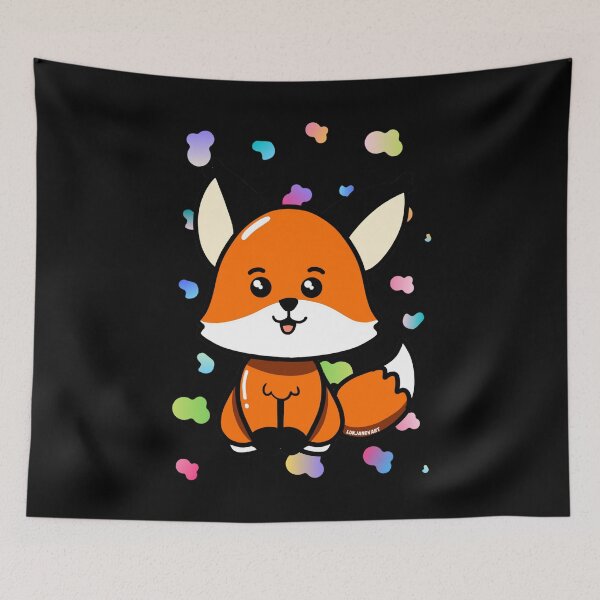 Item preview, Super cute fun adorable small baby fox cub designed and sold by LukjanovArt.