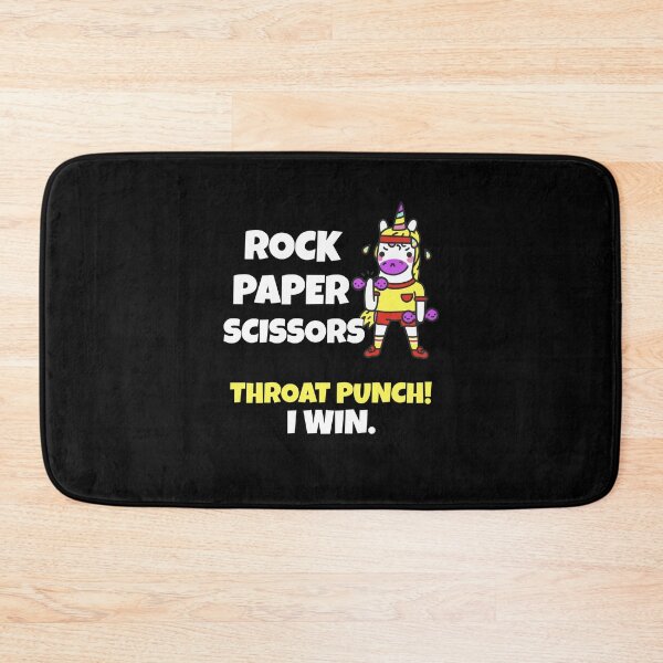Item preview, Rock Paper Scissors Throat Punch I Win Unicorn designed and sold by LADistrictGarb.