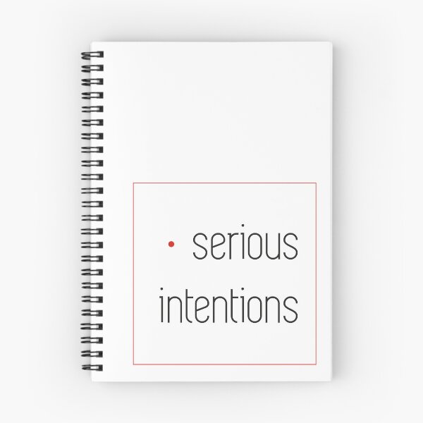 Item preview, Romantic Text Minimalist Aesthetics SERIOUS INTENTIONS designed and sold by AUKTORA.