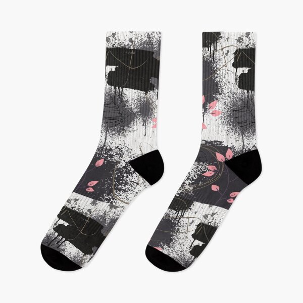 Item preview, Black, White and Pink Abstract Flower designed and sold by Project182500.