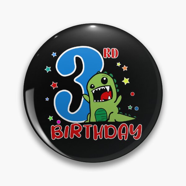 Item preview, Funny Dinosaur 3rd Birthday designed and sold by OverbeeDesigns.