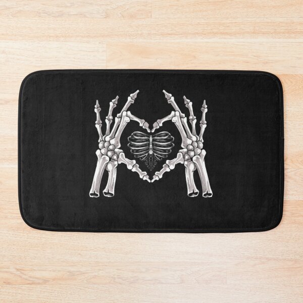 Item preview, Skeleton Ribs Hand Heart Sign designed and sold by ClamenTaon.
